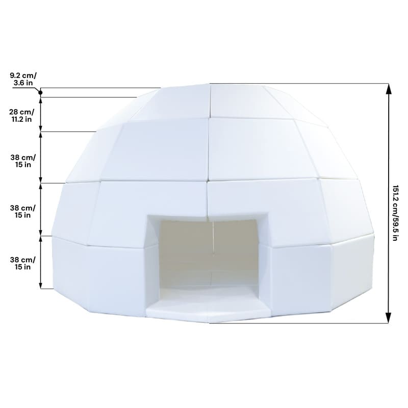 Mīksto rotaļu komplekts - IGLU māja