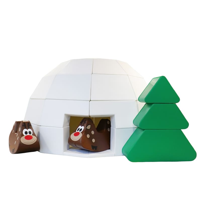 Mīksto rotaļu komplekts - IGLU māja