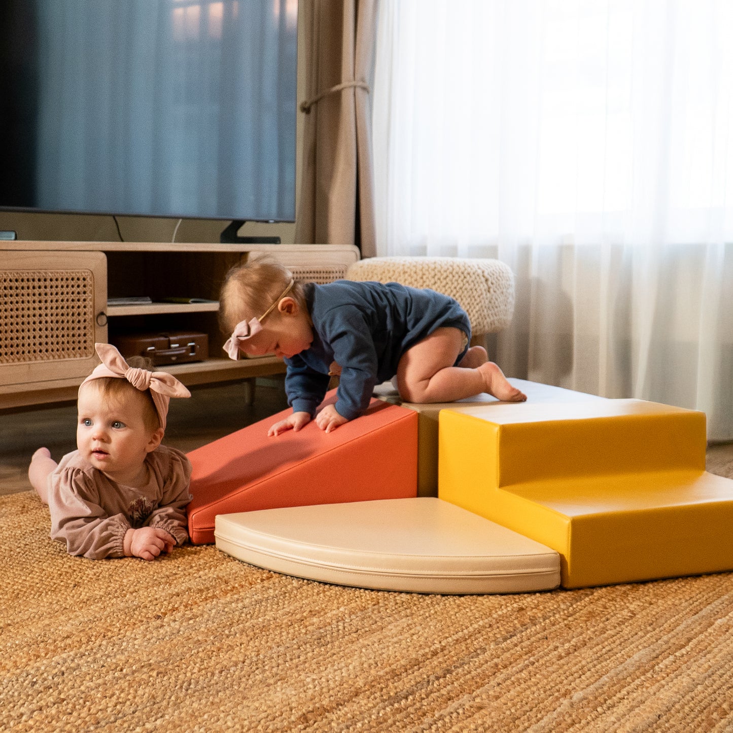 Mīksto rotaļu putu bloku komplekts - stūra kāpējs