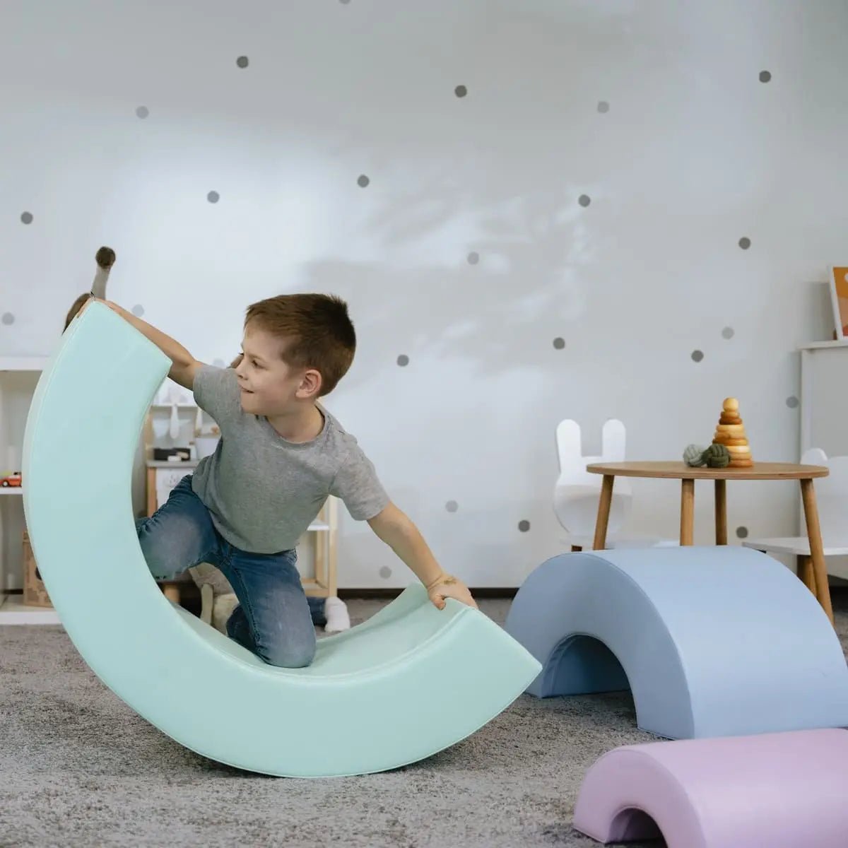 Montessori mīksto rotaļu komplekts - Varavīksne
