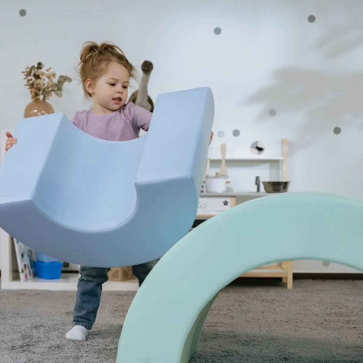 Montessori mīksto rotaļu komplekts - Varavīksne