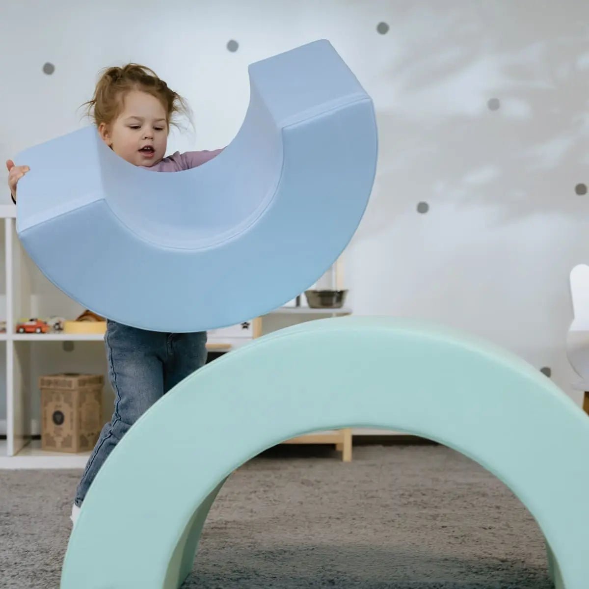 Montessori mīksto rotaļu komplekts - Varavīksne