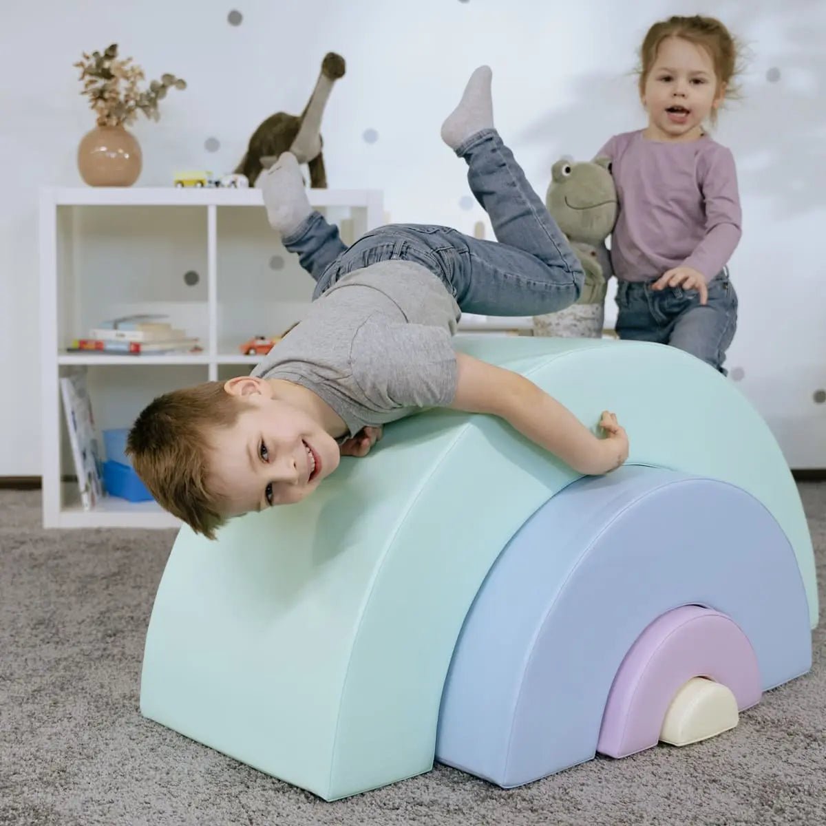Montessori mīksto rotaļu komplekts - Varavīksne