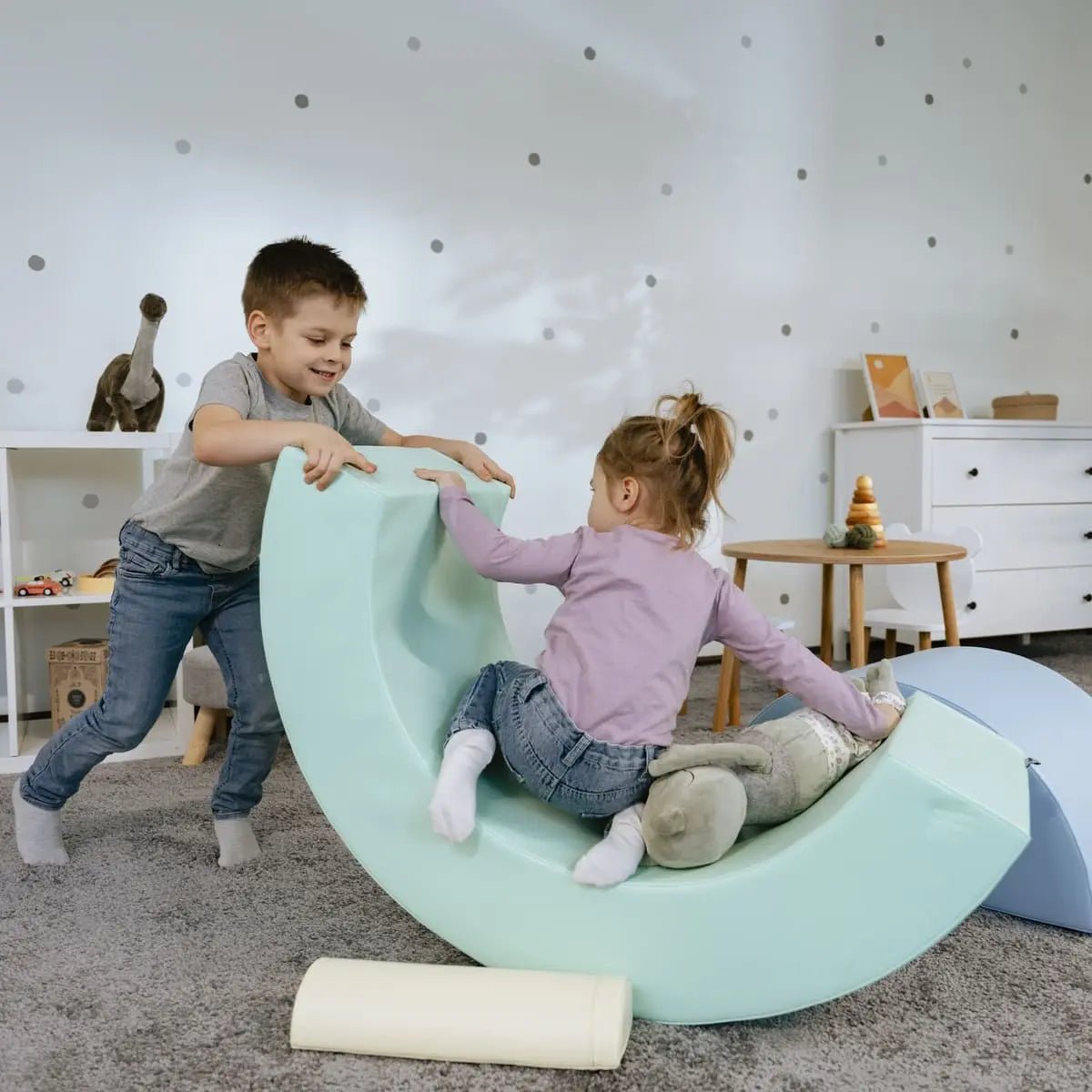 Montessori mīksto rotaļu komplekts - Varavīksne