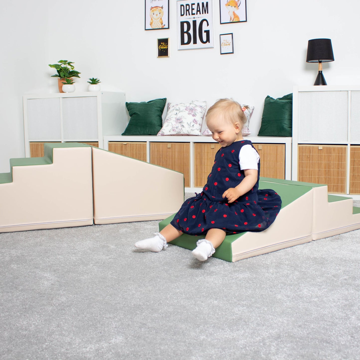 4 Piece Soft Play Step and Slide Set - Transformer