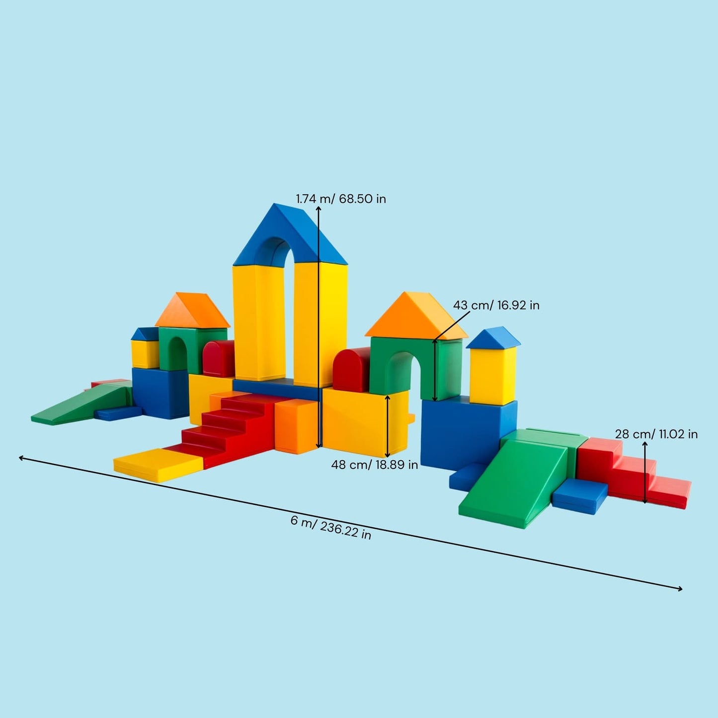 Assortiment de jeu en mousse - Château