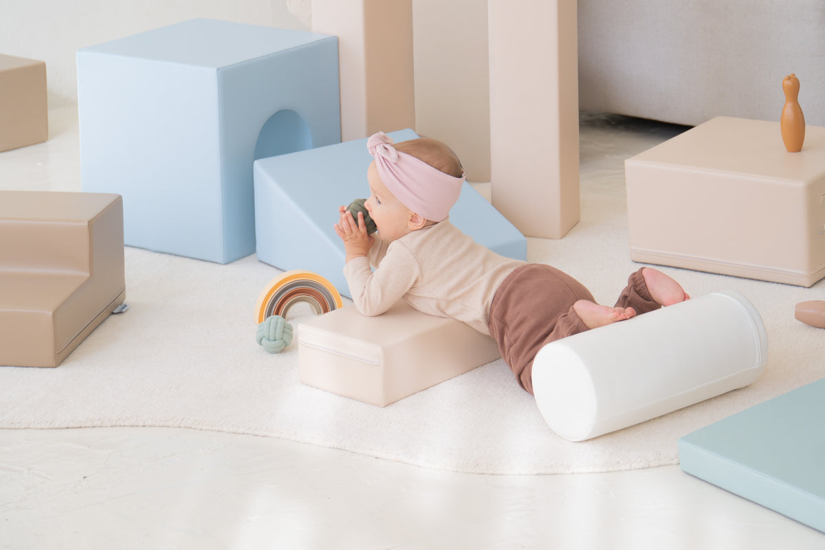 IGLU soft play blocks arranged for climbing