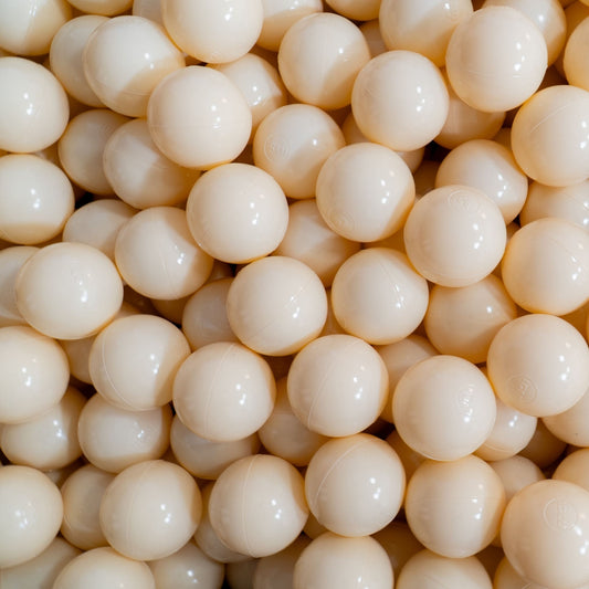 Beige Bälle für Bällebäder (groß, 500 Stück)