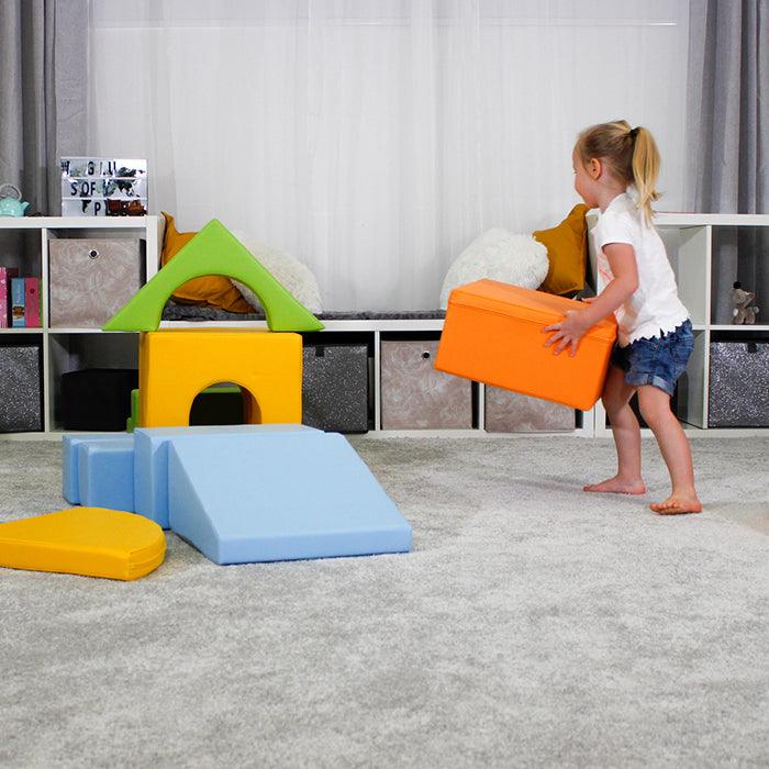 IGLU Set 6 Pastel Soft Play Forms, Large Foam Blocks, Baby Slide, Indoor  Climbing Toys for Toddlers 1-3, Climbing Blocks, Baby Crawling Helper