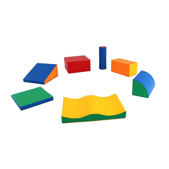 A foam soft play set in bright colors - Montessori toy