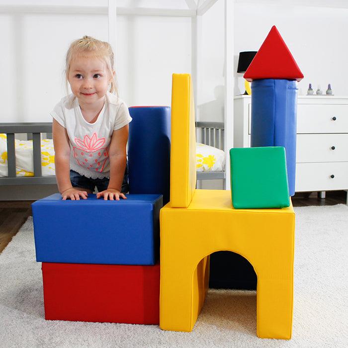 Soozier Foam Blocks Toy - Building and Stacking Blocks - 11-Piece