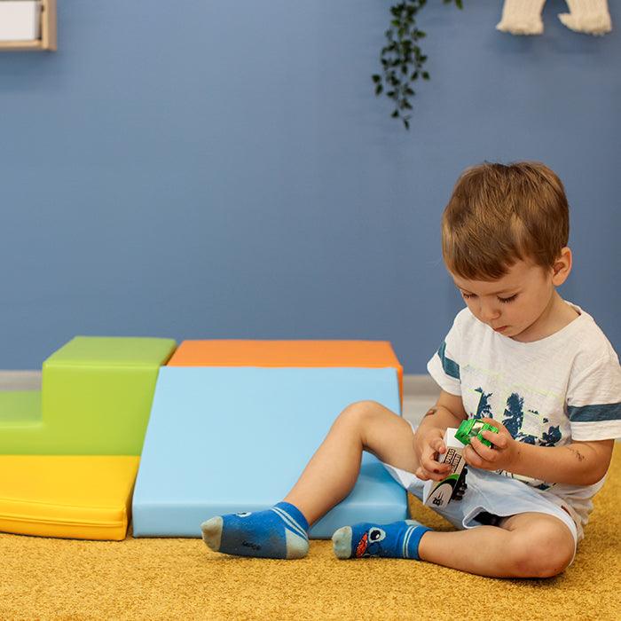 IGLU Set 6 Pastel Soft Play Forms, Large Foam Blocks, Baby Slide, Indoor  Climbing Toys for Toddlers 1-3, Climbing Blocks, Baby Crawling Helper