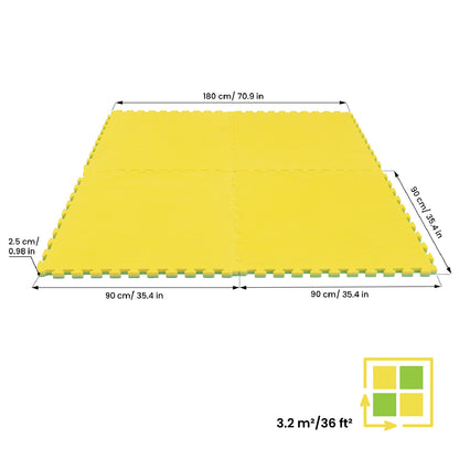 Large Foam Puzzle Mat 4pcs