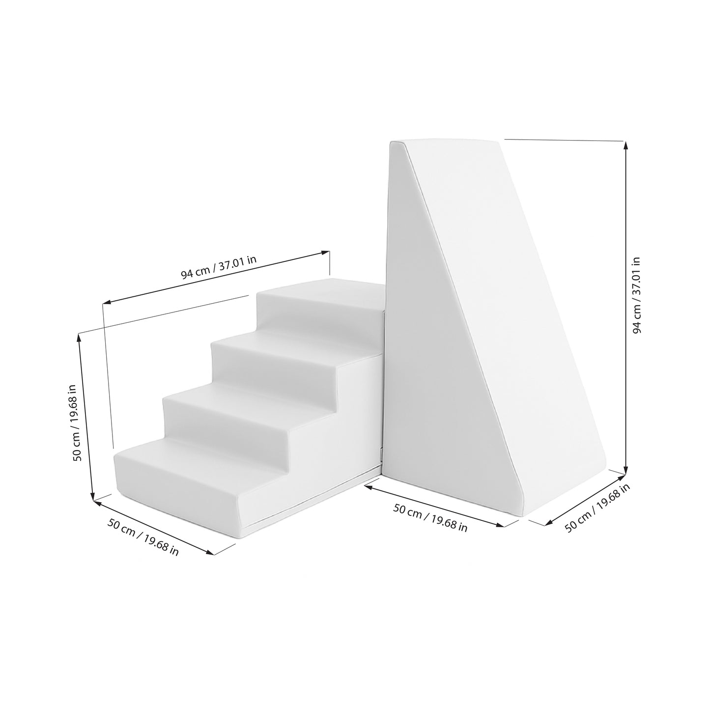 Soft Play komplekts ar kāpnēm un slidkalniņu – Mega Fun Slider