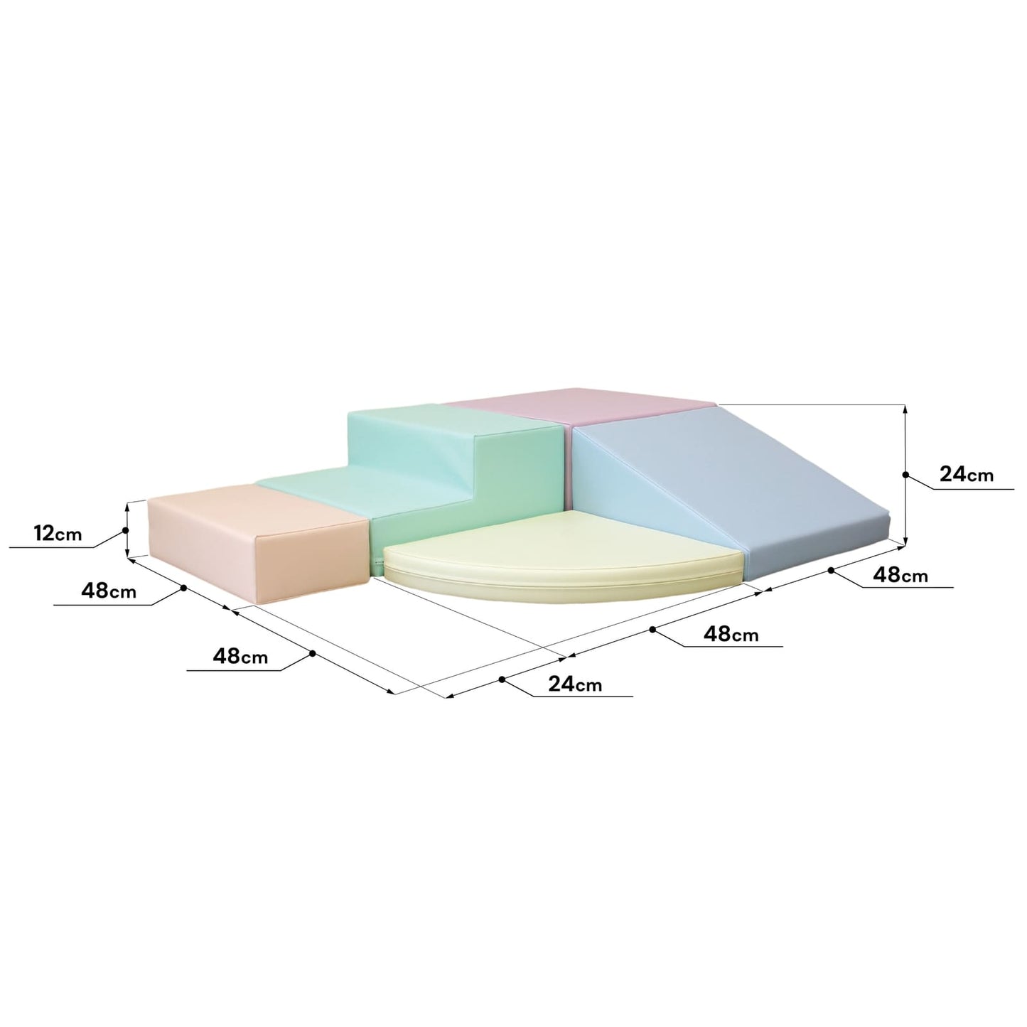 Assortiment de blocs en mousse - Grimpeur à coin