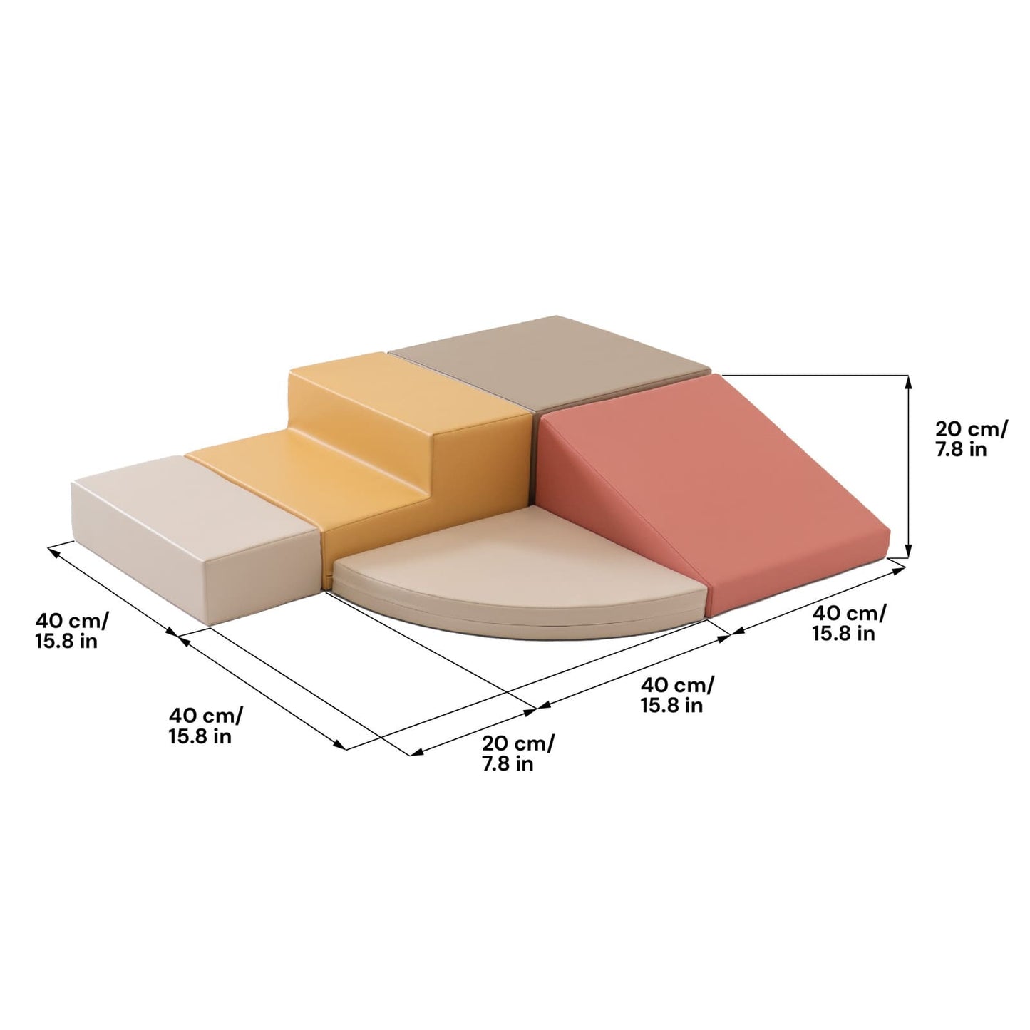 Assortiment de blocs en mousse - Grimpeur à coin