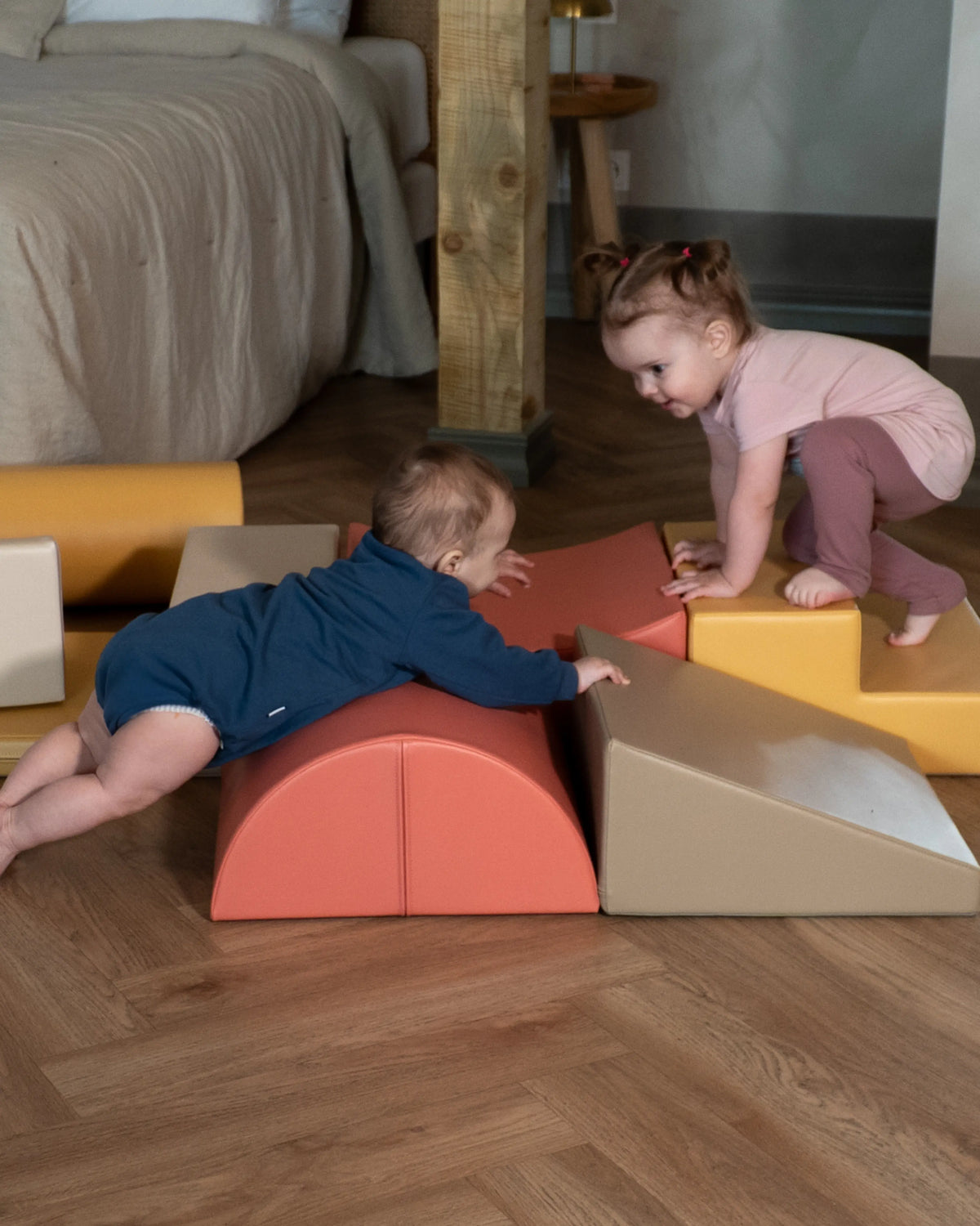 Children of different ages playing together