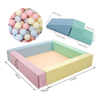 Soft Play Bundle - Ball Pit with a Wedge and Steps