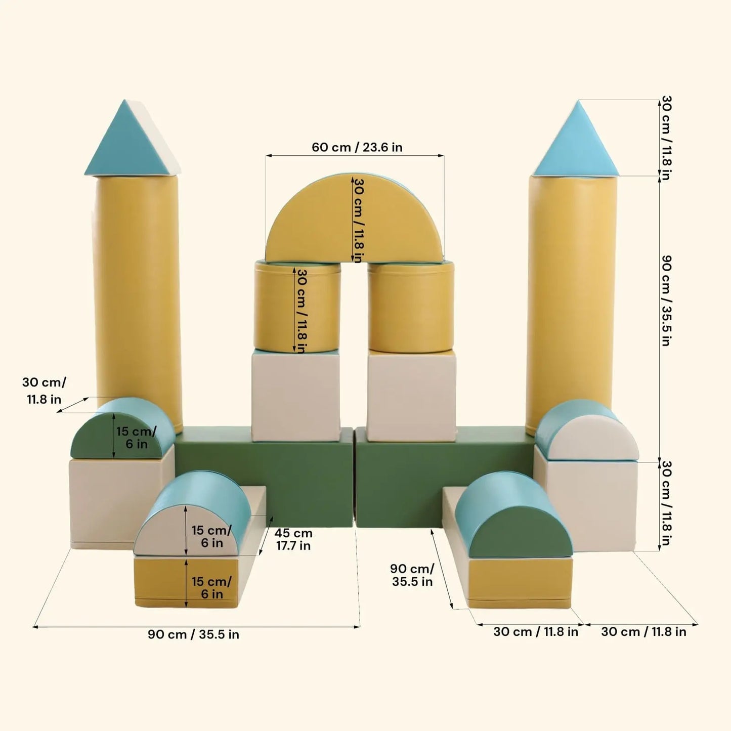 Assortiment de jeu en mousse - Château