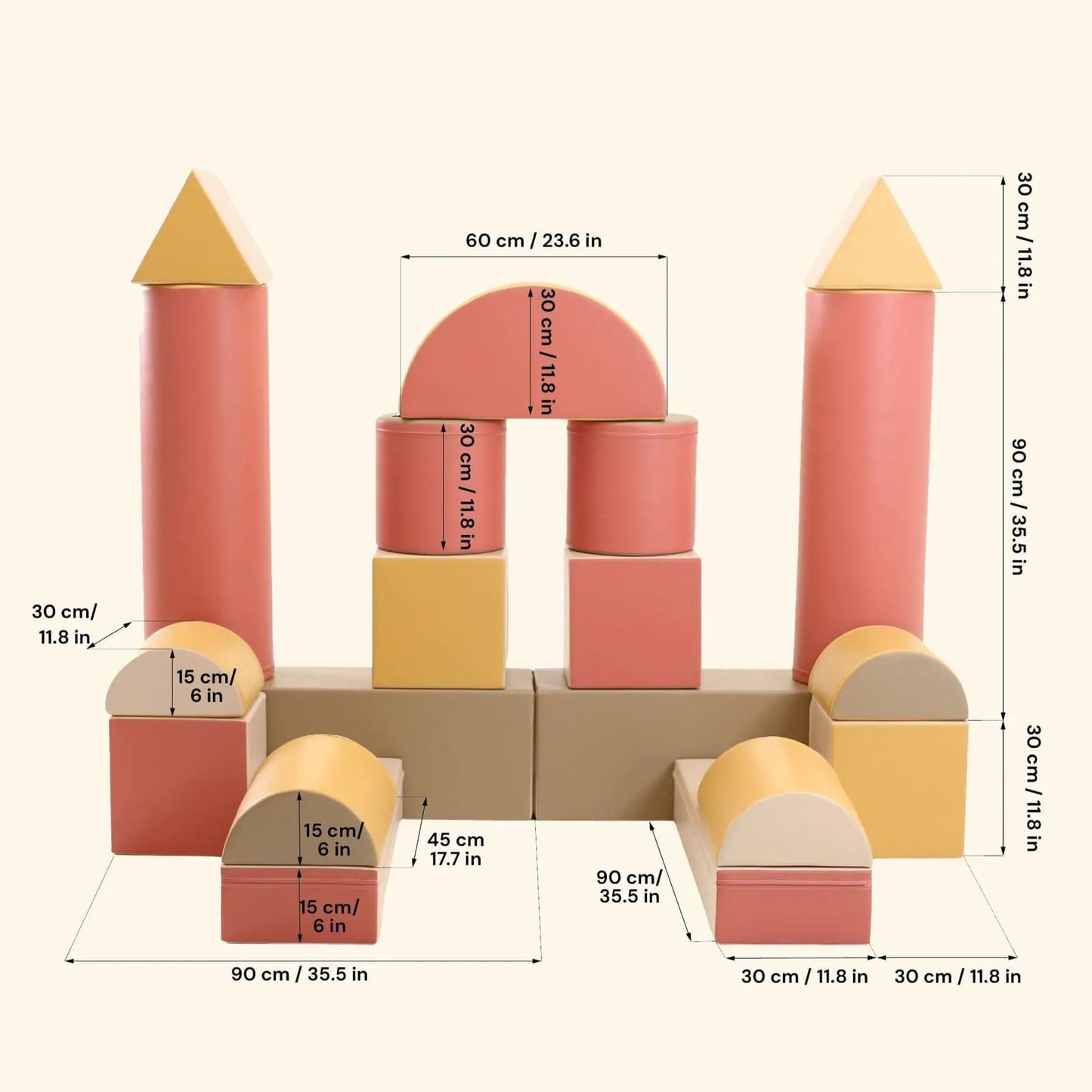 Assortiment de jeu en mousse - Château