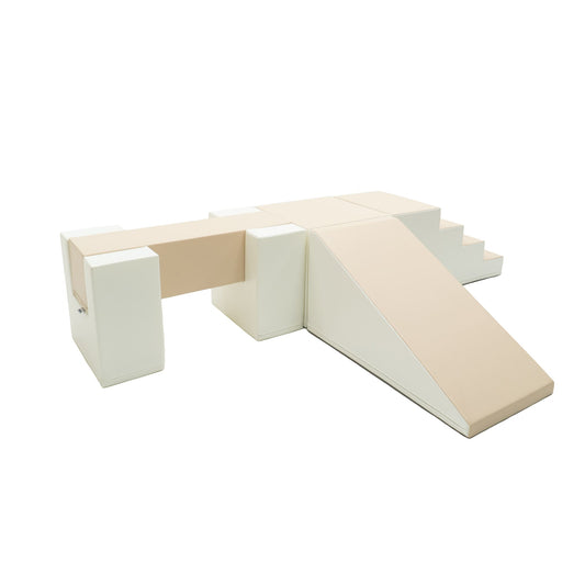 Mega Fun Slider x Balance Bridge x Mega Cube Bundle (beige/weiß)