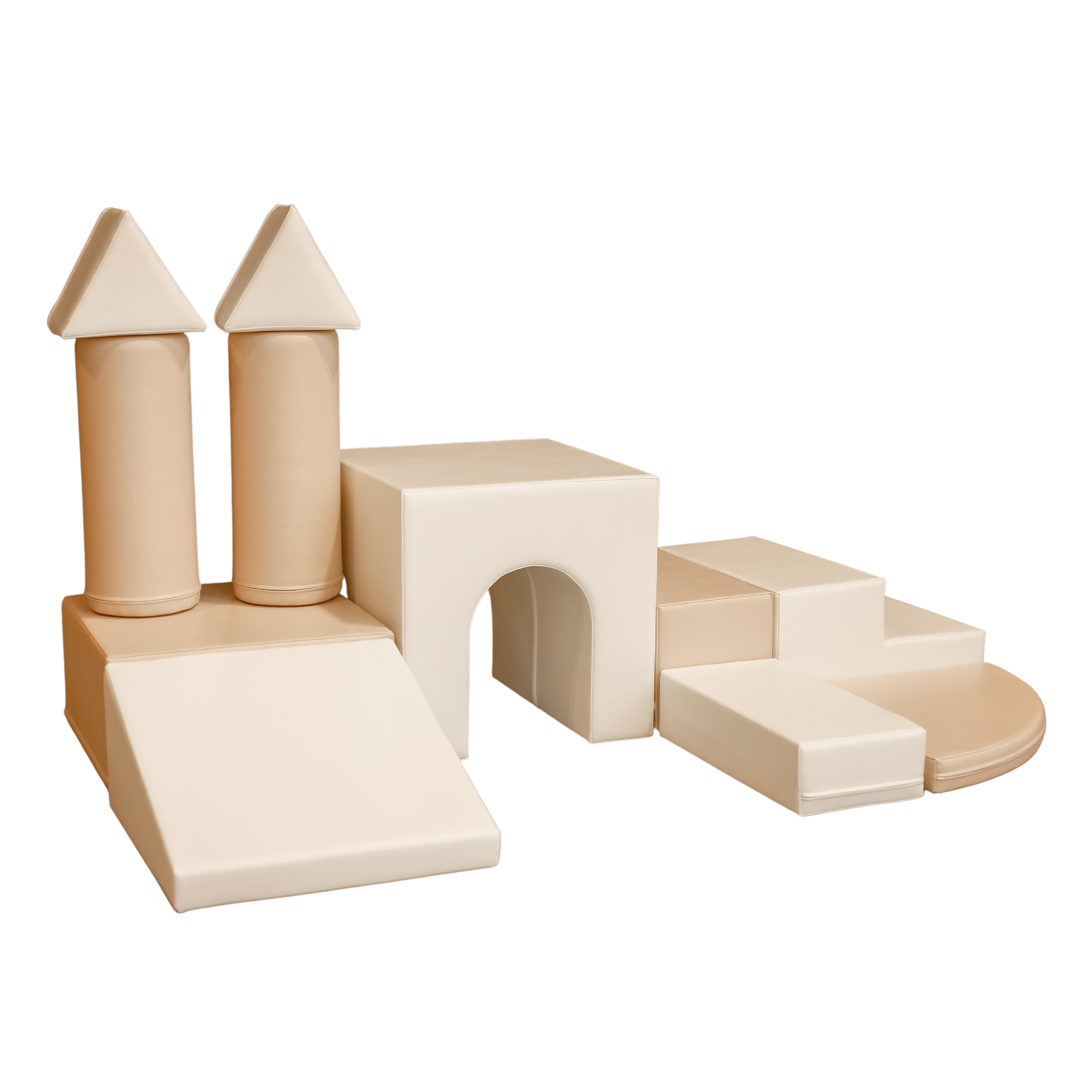 A custom beige color castle set from IGLU