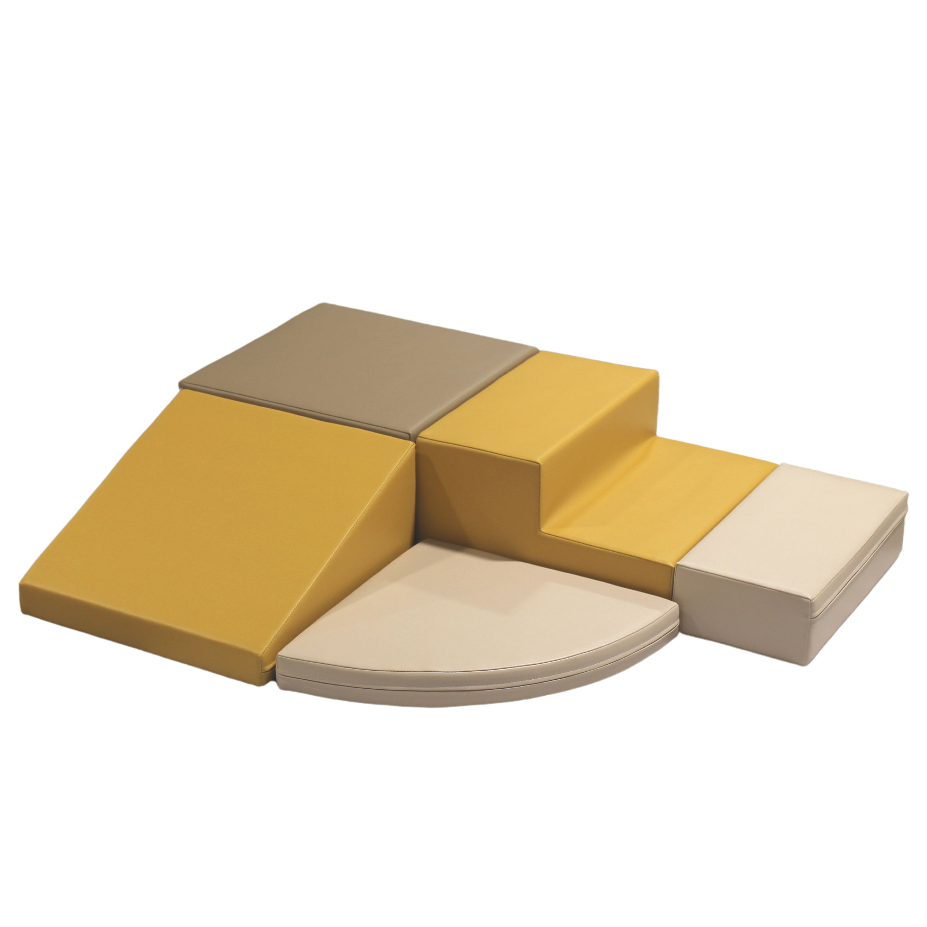 Yellow and brown slide and step set from IGLU