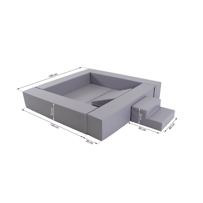 IGLU's grey ball pit measurements