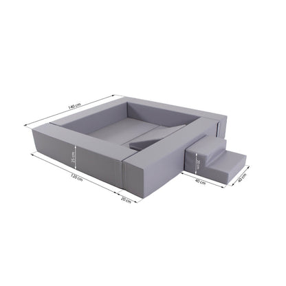 IGLU's grey ball pit measurements